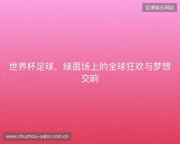 世界杯足球，绿茵场上的全球狂欢与梦想交响